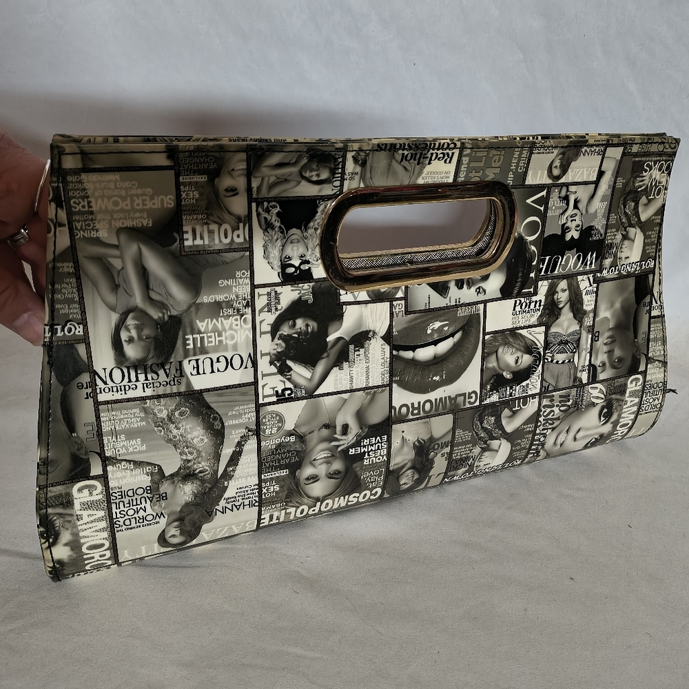 Y2K Olivia Millar Cosmo/Vogue Magazine Clutch - Picture 2 of 5